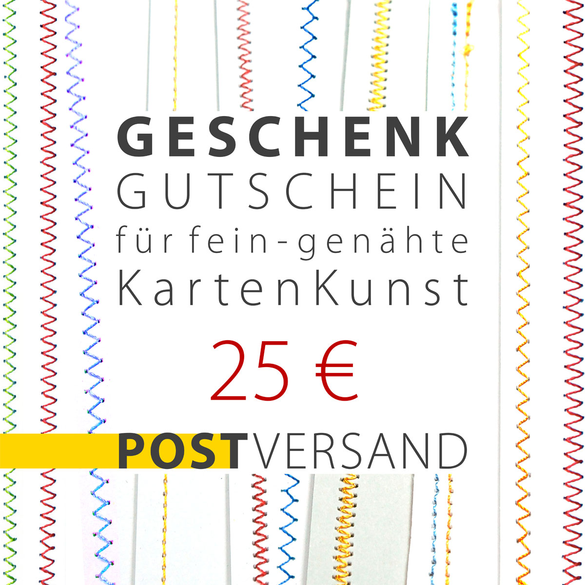 Gutschein Post 25 | nahtwerk.papierkunst